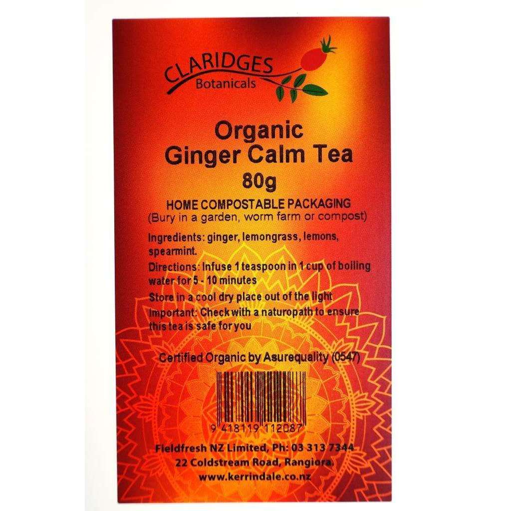 Claridges Organic Ginger Calm Tea Blend Loose