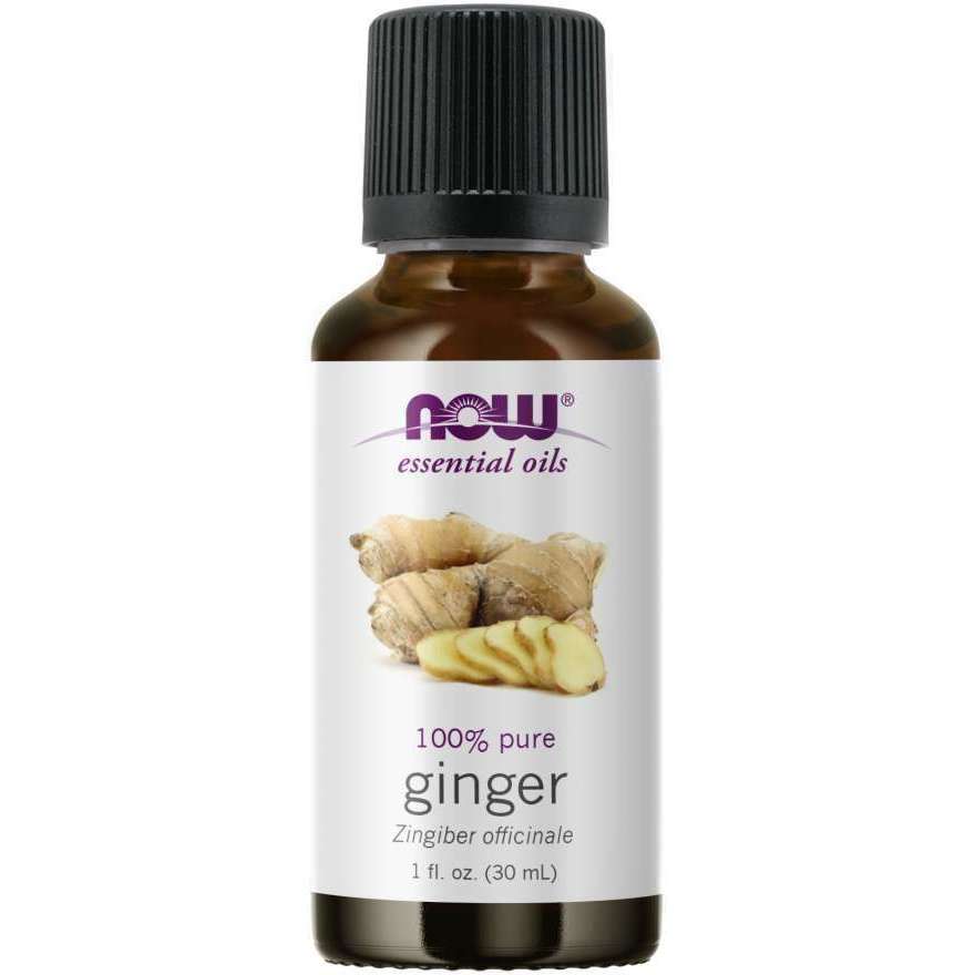 Now Ginger Essential Oil (Zingiber Officinal), 100% Pure