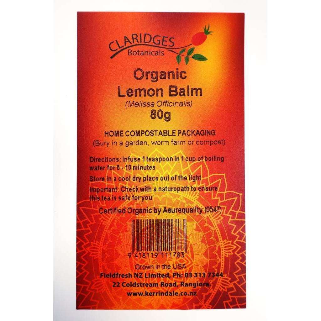 Claridges Organic Lemon Balm Tea Loose