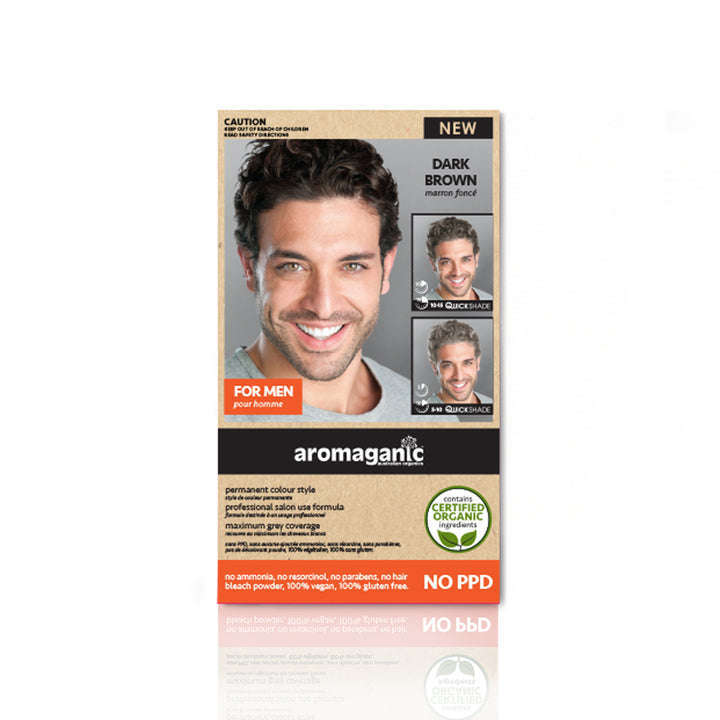 Aromaganics Hair Colour For Men Dark Brown