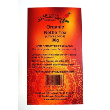 Claridges Organic Nettle Tea Loose