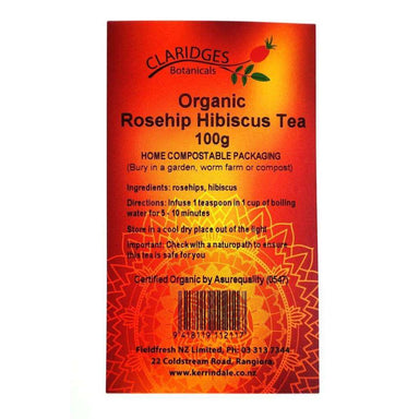 Claridges Organic Rosehip Hibiscus Tea Loose